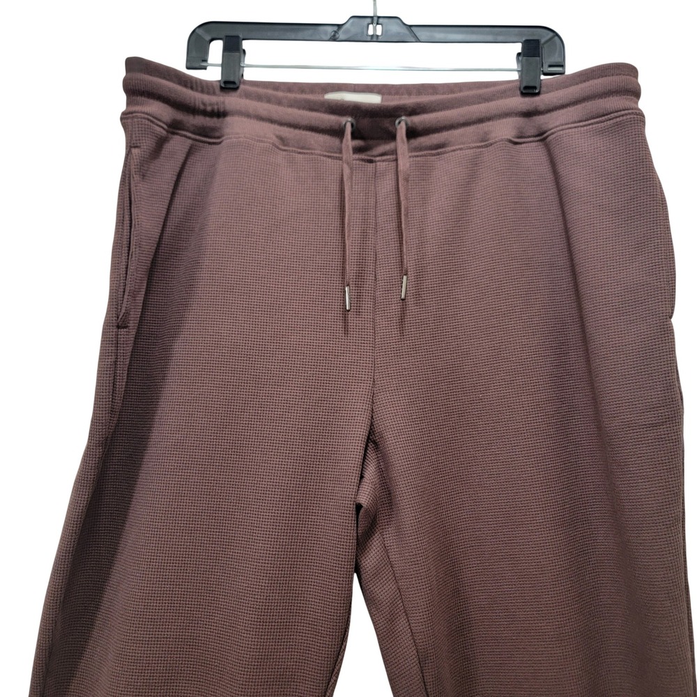 Onia Mens Heavyweight Cotton Waffle Jogger Java Brown XXL‎ MBP13-06OP New